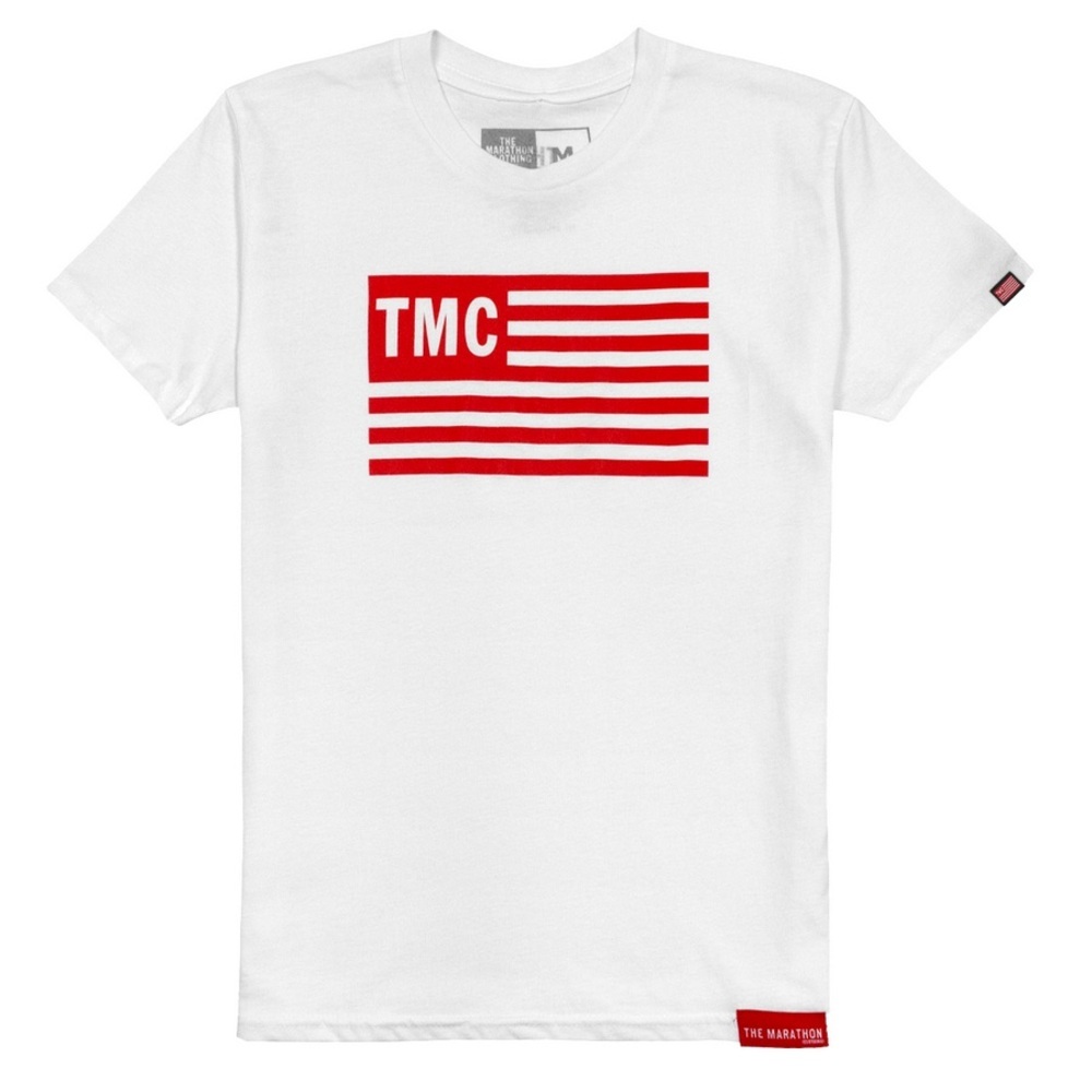 The Marathon Clothing LIMITED EDITION TMC FLAG T-SHIRT - WHITE/RED | NEW/NWT♥️